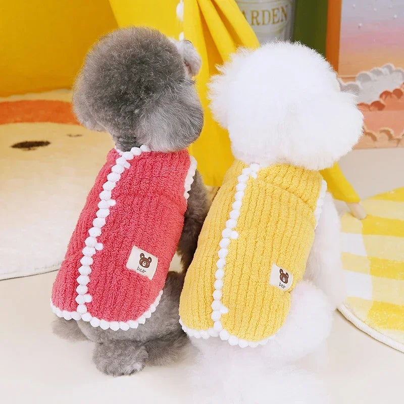 Warm Fleece Dog Jacket for Small Dogs | Bark&Whiskers