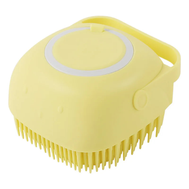 Dog Cat Bath Massage Glove Soft Silicone Grooming Brush for Cleaning Shedding Hair