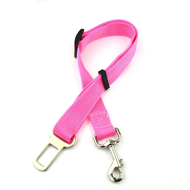 Adjustable Dog Car Seat Belt Safety Lead Clip for Pets Secure Travel Harness