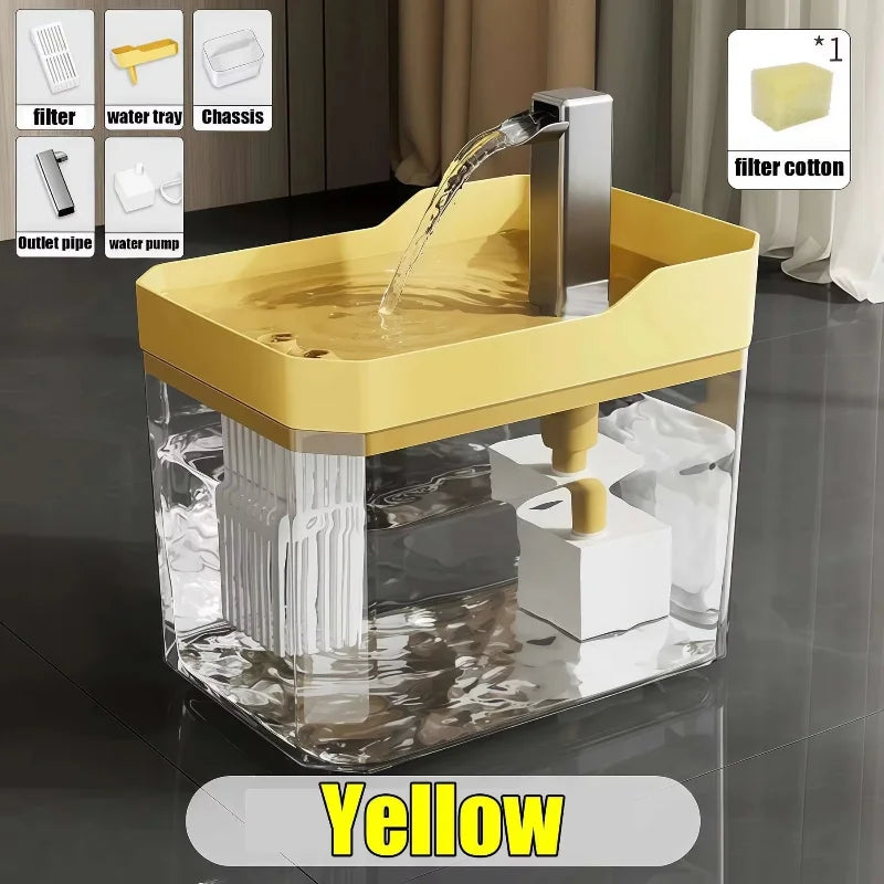 1.5L Automatic Pet Water Fountain | Quiet USB Cat & Small Dog Fountain