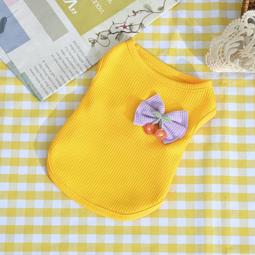 Breathable Summer Pet Vest for Dogs & Cats – Cute Butterfly & Rabbit Design