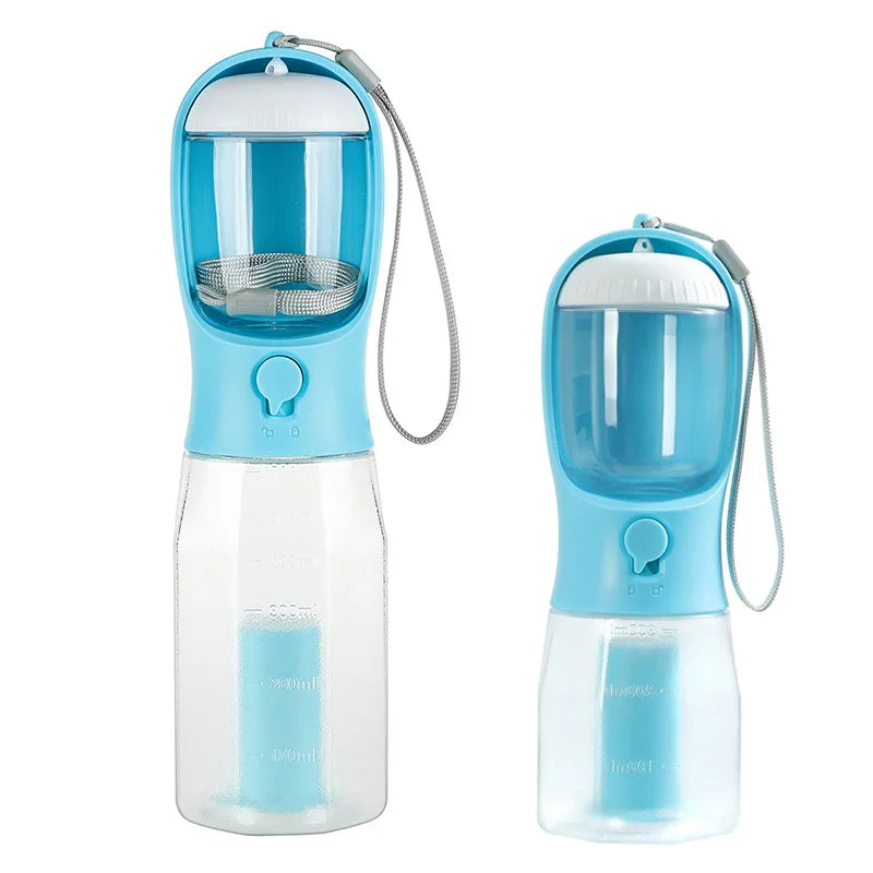 4-in-1 Pet Travel Water Bottle for Dogs & Cats