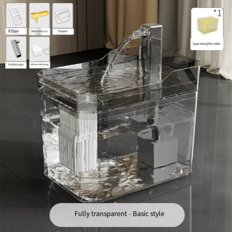 1.5L Automatic Pet Water Fountain | Quiet USB Cat & Small Dog Fountain