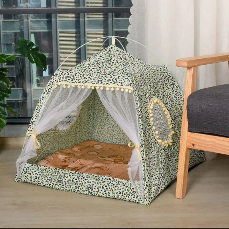 Flower Cat Tent Bed – Soft Cozy Cat House for Cats & Small Pets