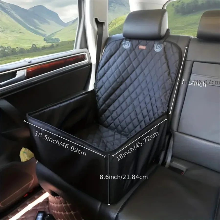 Waterproof Dog Car Seat Cover Anti-Slip Quilted Protection for Cars SUVs