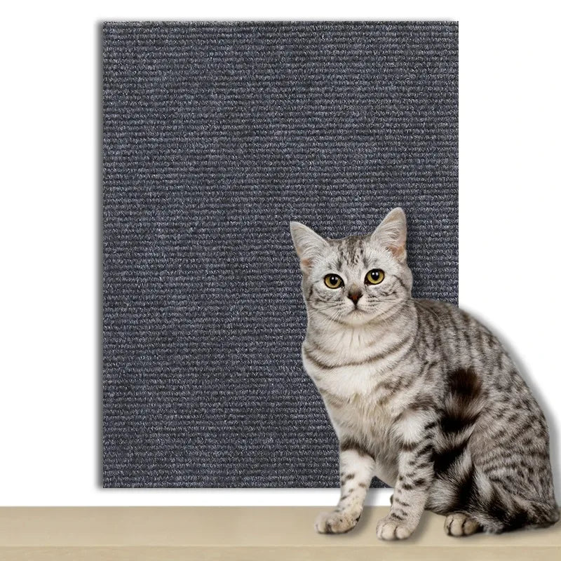 Self-Adhesive Cat Scratcher Mat 60x200cm | Sofa Protector Scratch Pad