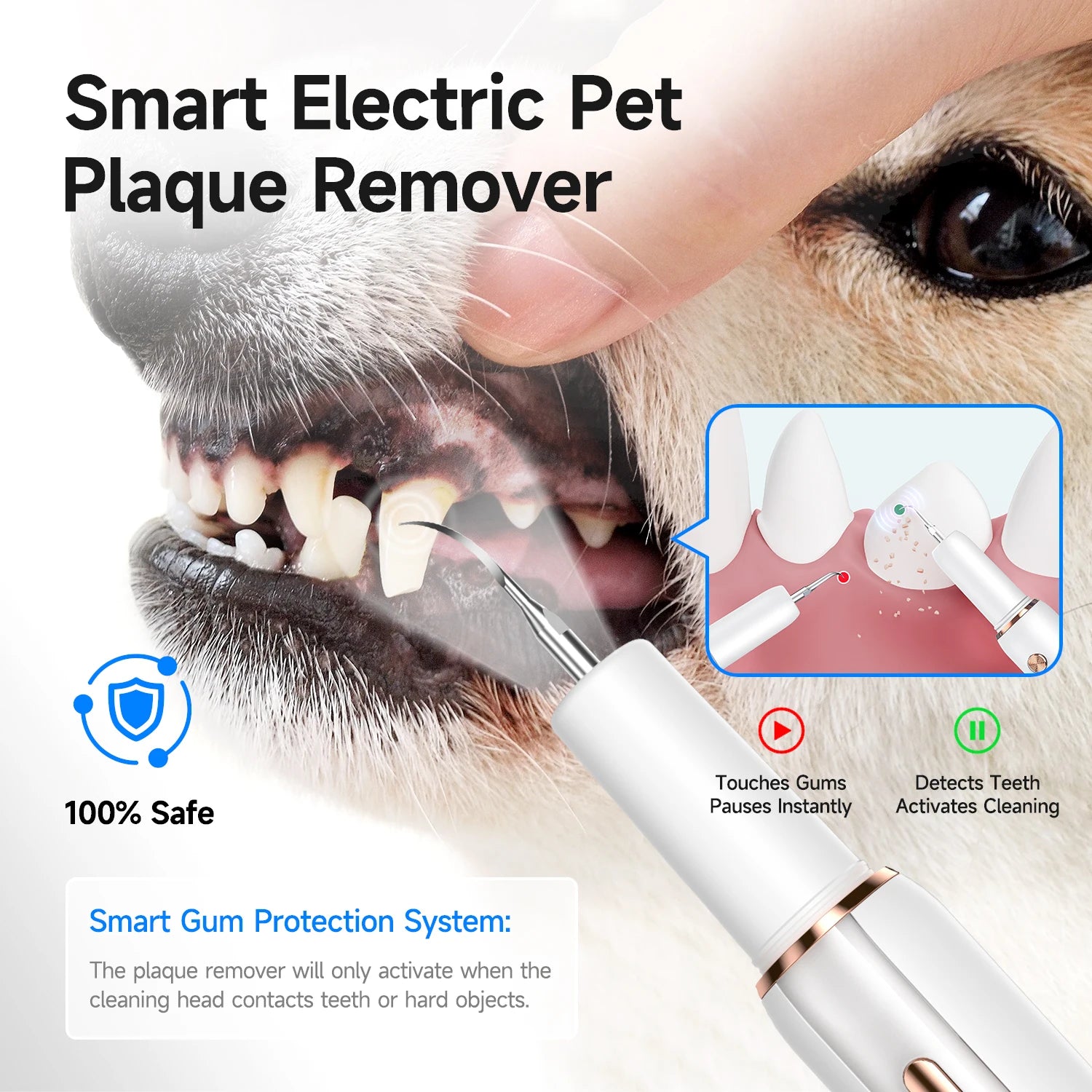 Ultrasonic Pet Dental Cleaner Pro | Dog & Cat Tartar Remover