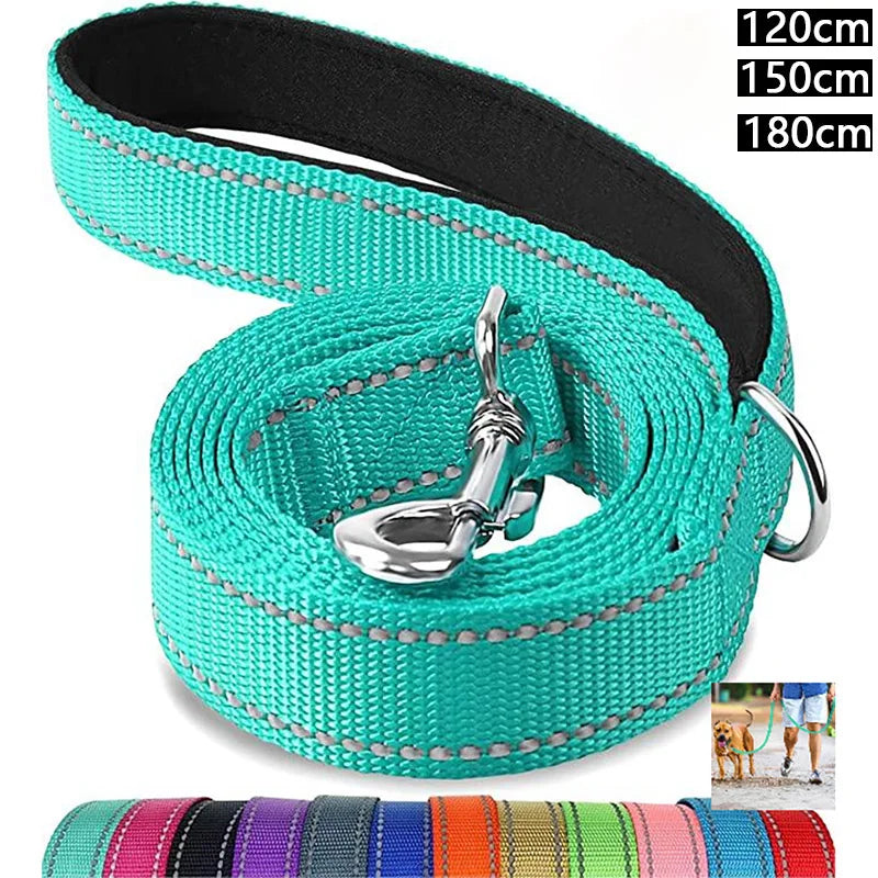 Reflective Dog Leash for Walking & Training – Durable Pet Lead 1.2m–1.8m
