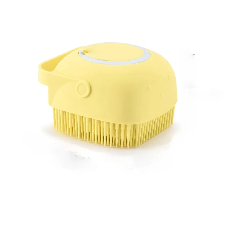 Dog Cat Bath Massage Glove Soft Silicone Grooming Brush for Cleaning Shedding Hair