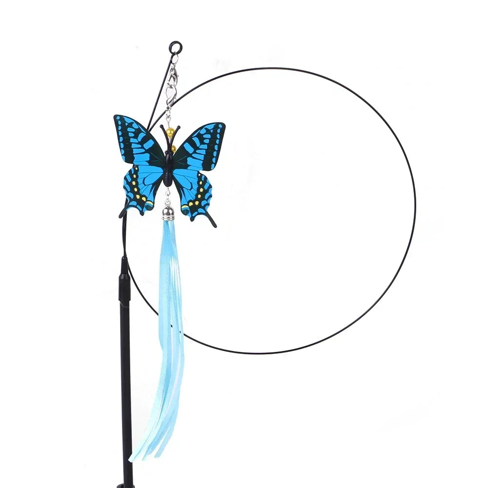 Interactive Suction Cup Feather Cat Toy – Bird Teaser Wand for Endless Play