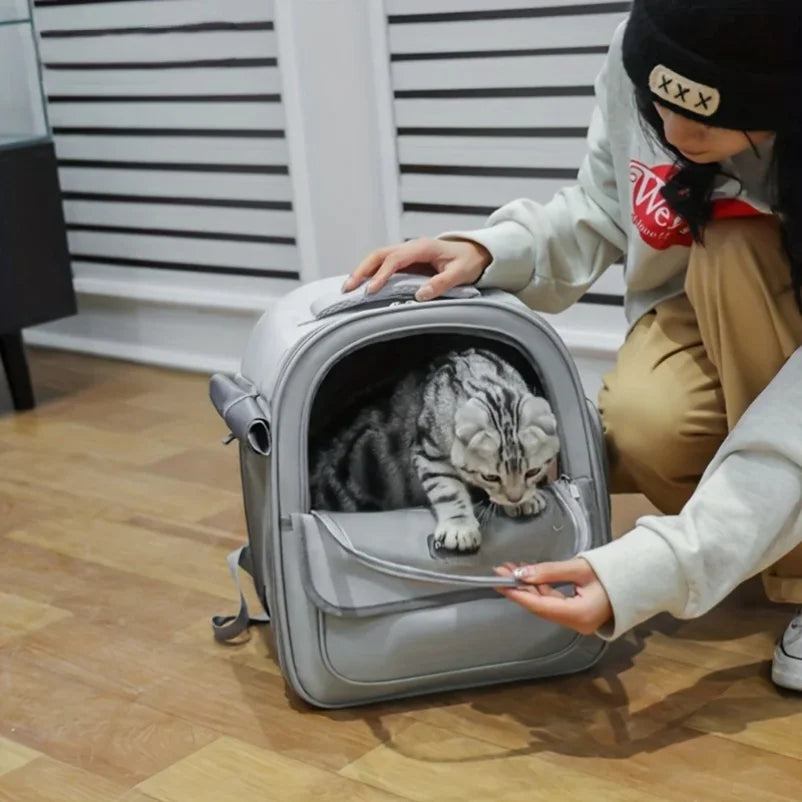 Transparent Pet Backpack | Breathable Cat & Dog Carrier Bubble Backpack