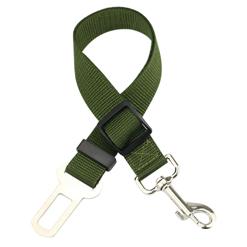 Adjustable Dog Car Seat Belt Safety Lead Clip for Pets Secure Travel Harness