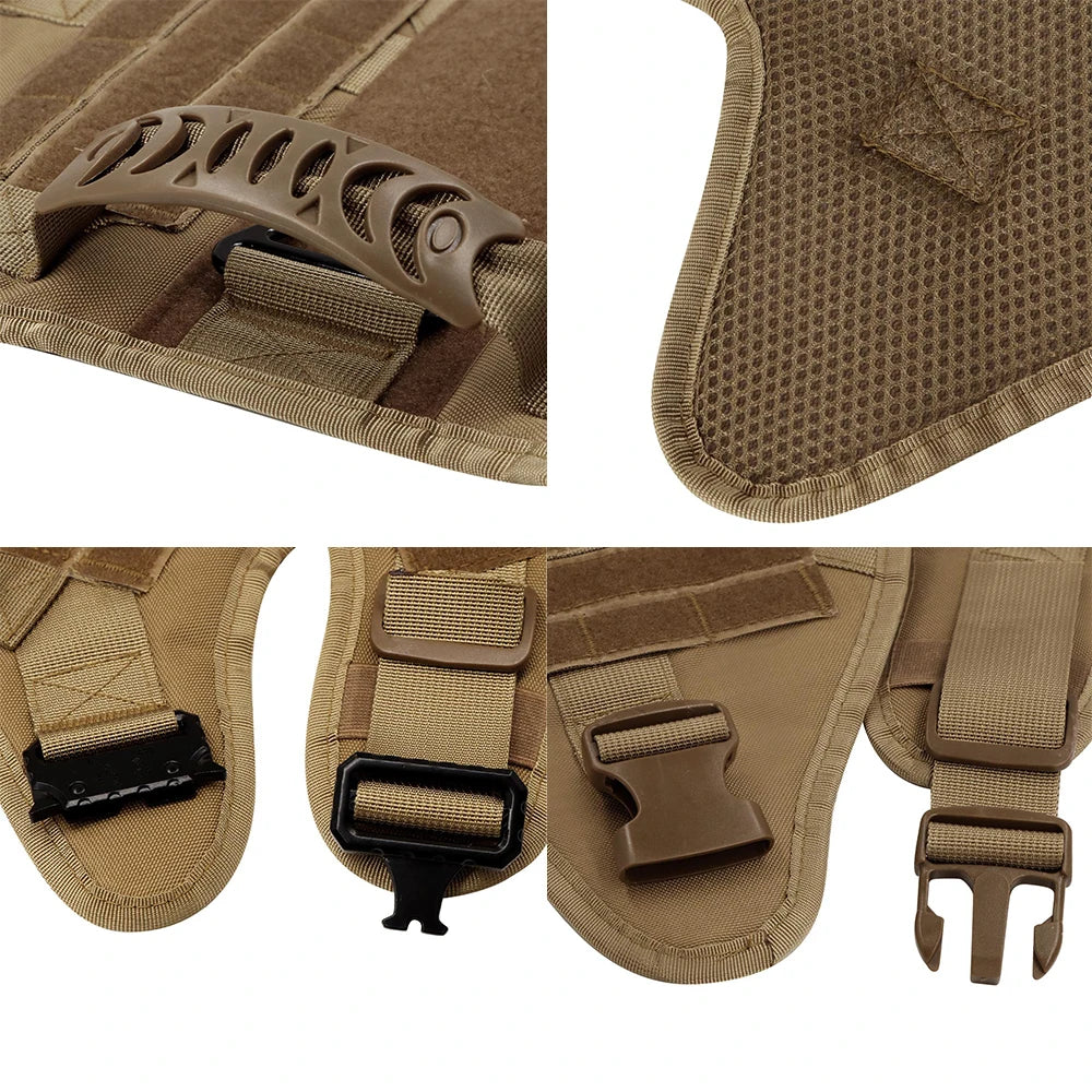 TitanGuard Tactical Dog Harness | Heavy Duty No-Pull Training Vest for Large & Medium Dogs | Bark & Whiskers