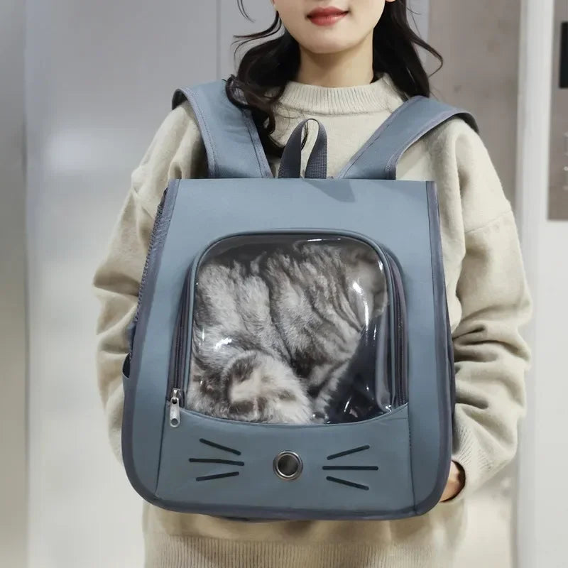 Breathable Pet Backpack | Lightweight Cat & Small Dog Carrier Bag