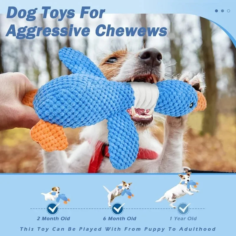 Squeaky Dog Toy UK | Plush Goose Toy for Dogs & Cats