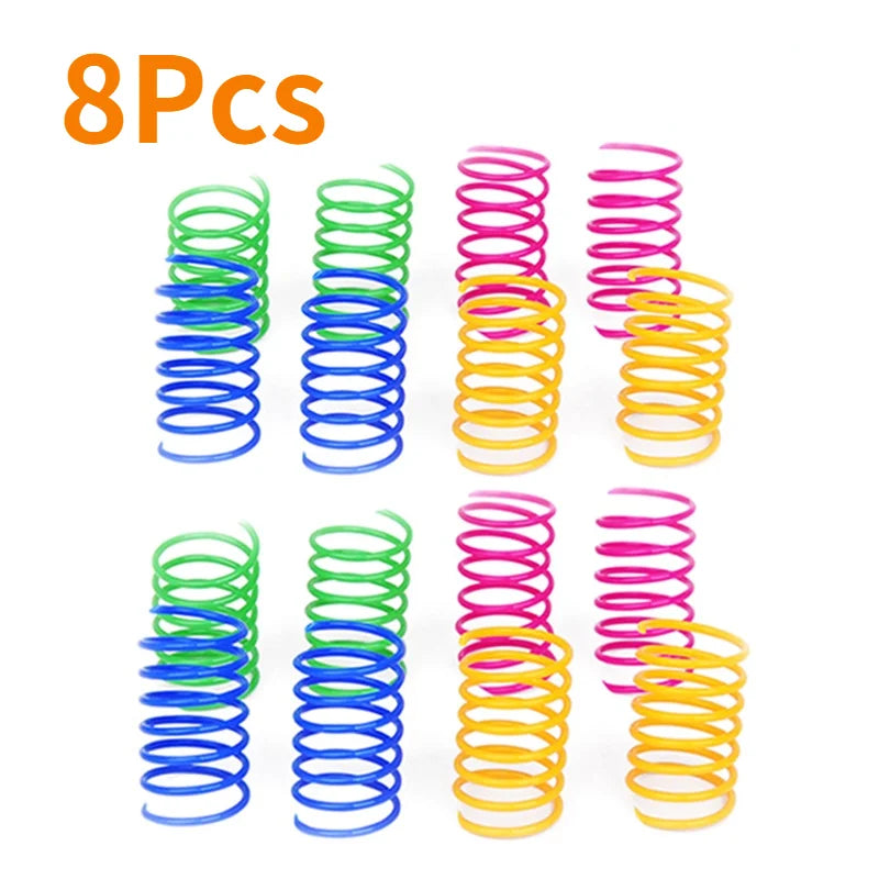 Cat Spring Toy Set | Interactive Bouncy Coil Toys for Cats