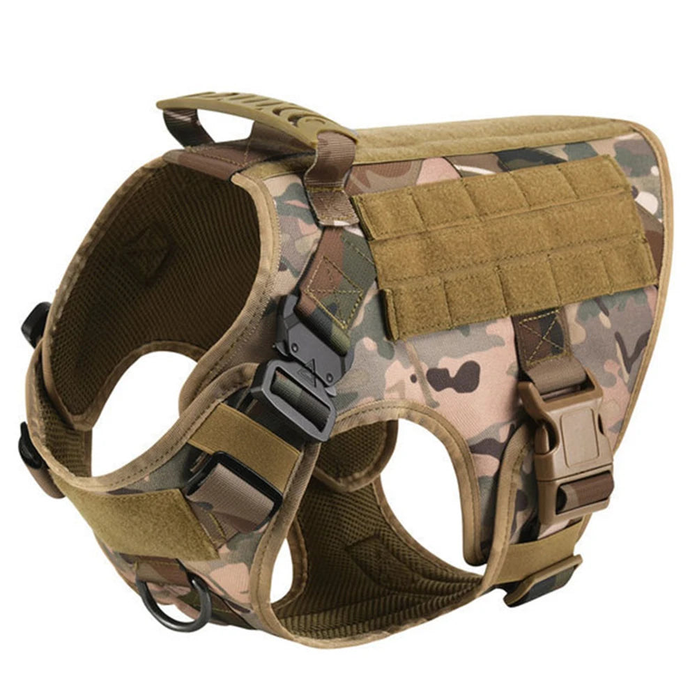 TitanGuard Tactical Dog Harness | Heavy Duty No-Pull Training Vest for Large & Medium Dogs | Bark & Whiskers