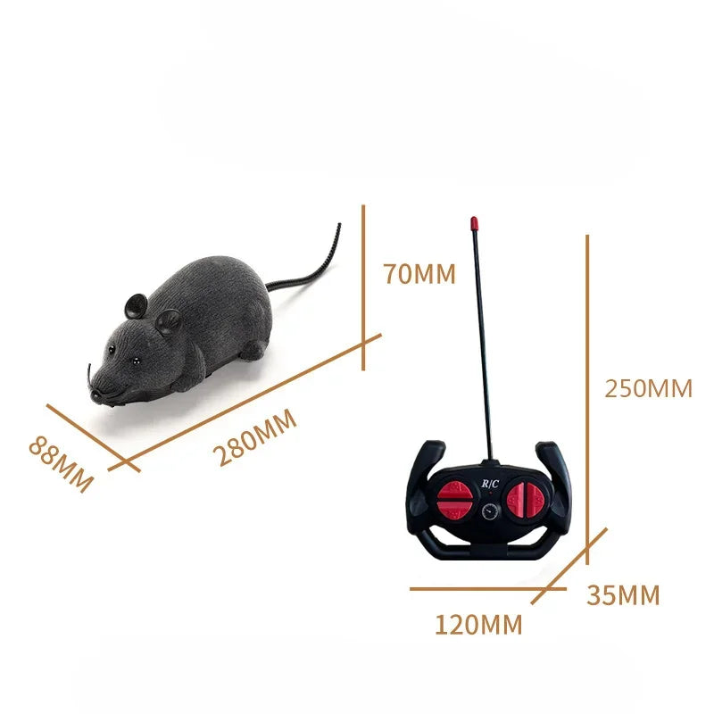 Remote Control Cat Toy Realistic Moving Mouse Interactive Hunting Simulation Toy