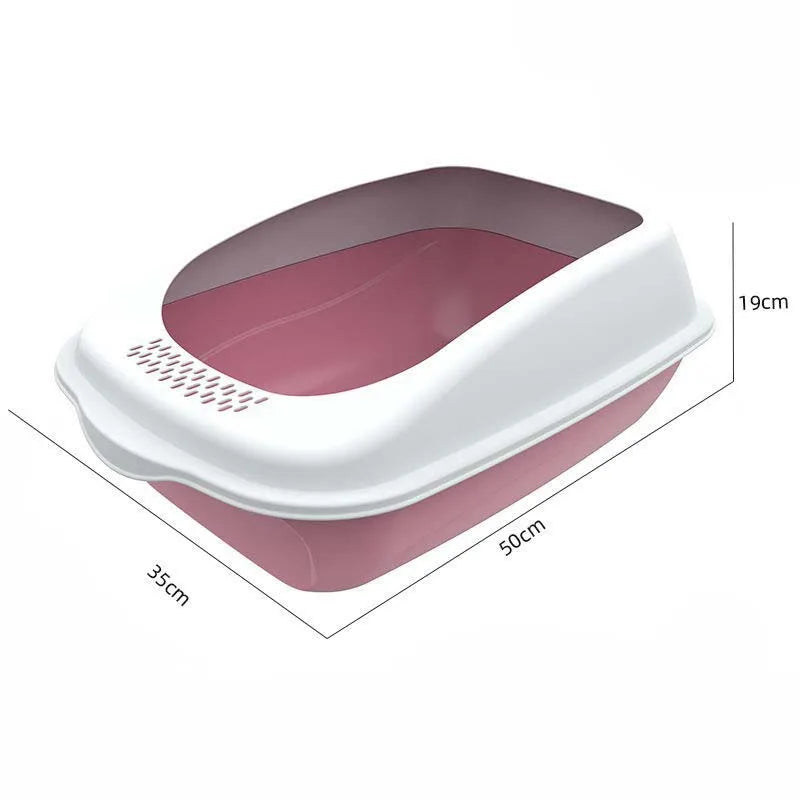 Fully Enclosed Cat Litter Box Spillproof Deodorised Large Capacity Cat Toilet with Easy Clean Design