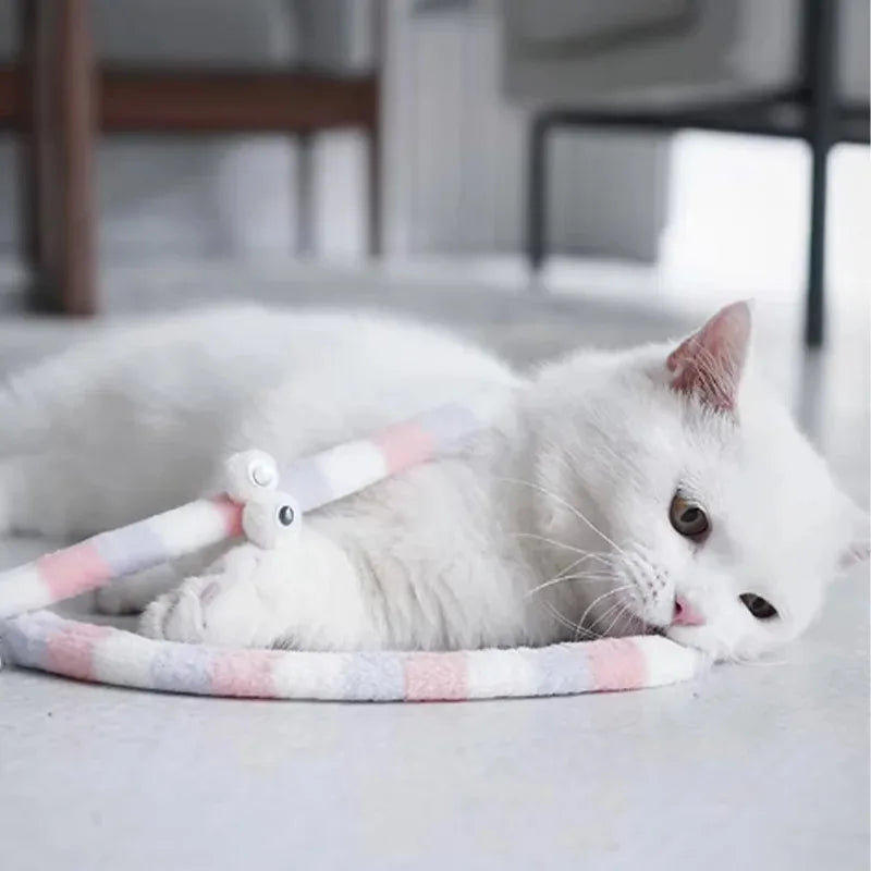 Interactive Caterpillar Cat Teaser Wand | Bark&Whiskers