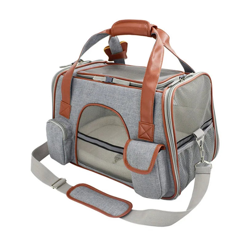 Dog and Cat Carrier Backpack Travel Car Seat Breathable Portable Airline Approved Design