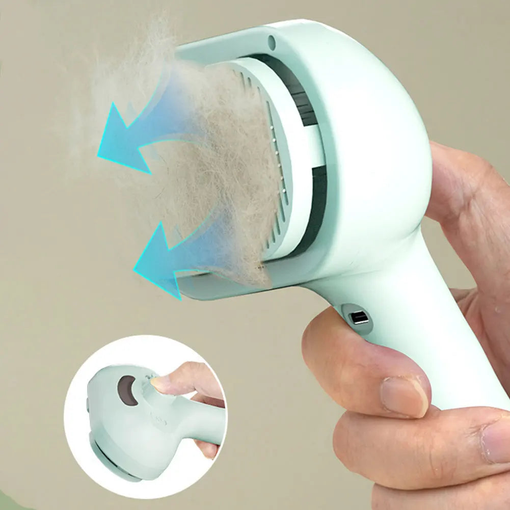 Steam Pet Brush UK | Self-Cleaning Grooming Brush with Spray