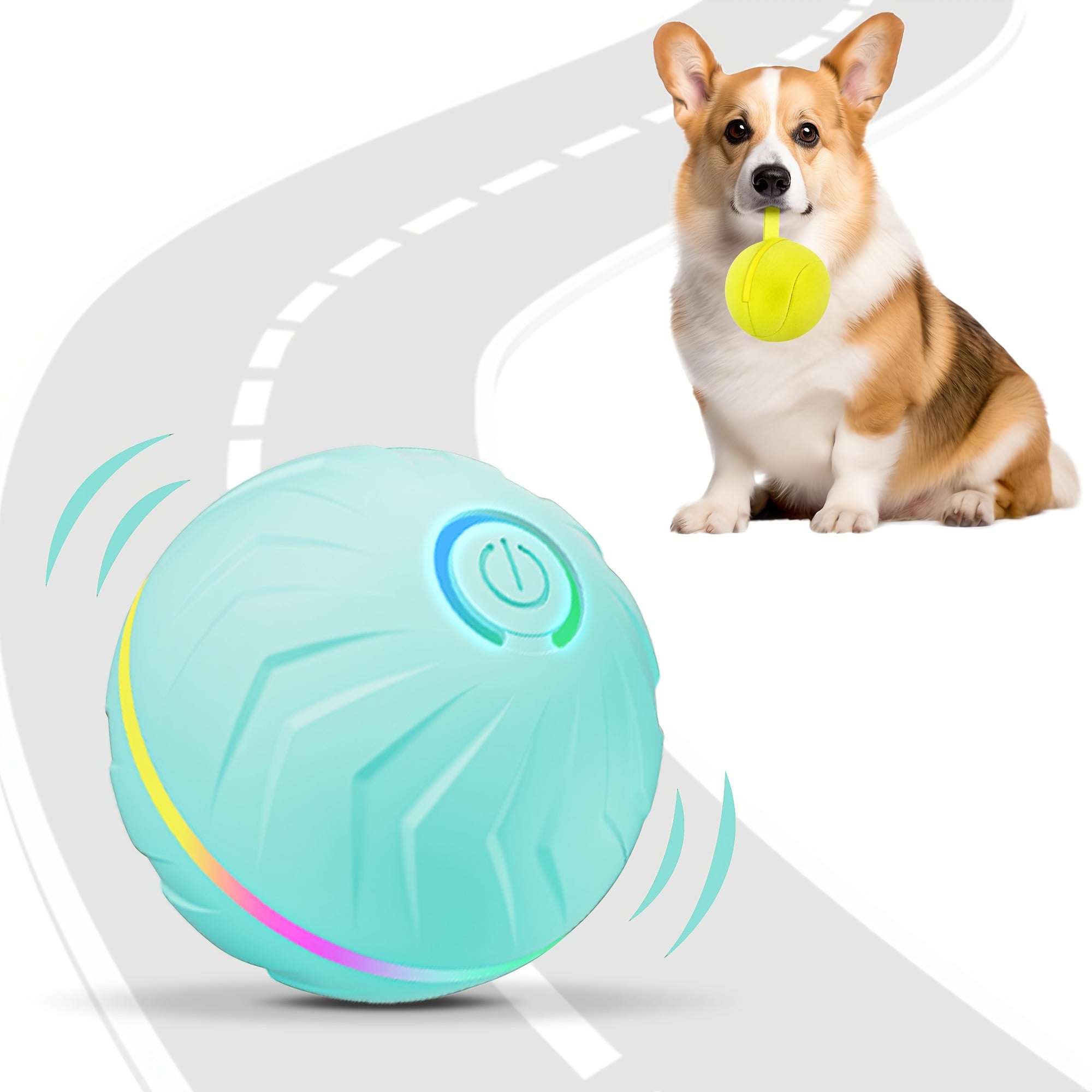 PetGravity™ Smart Motion Interactive Dog Ball – USB Rechargeable