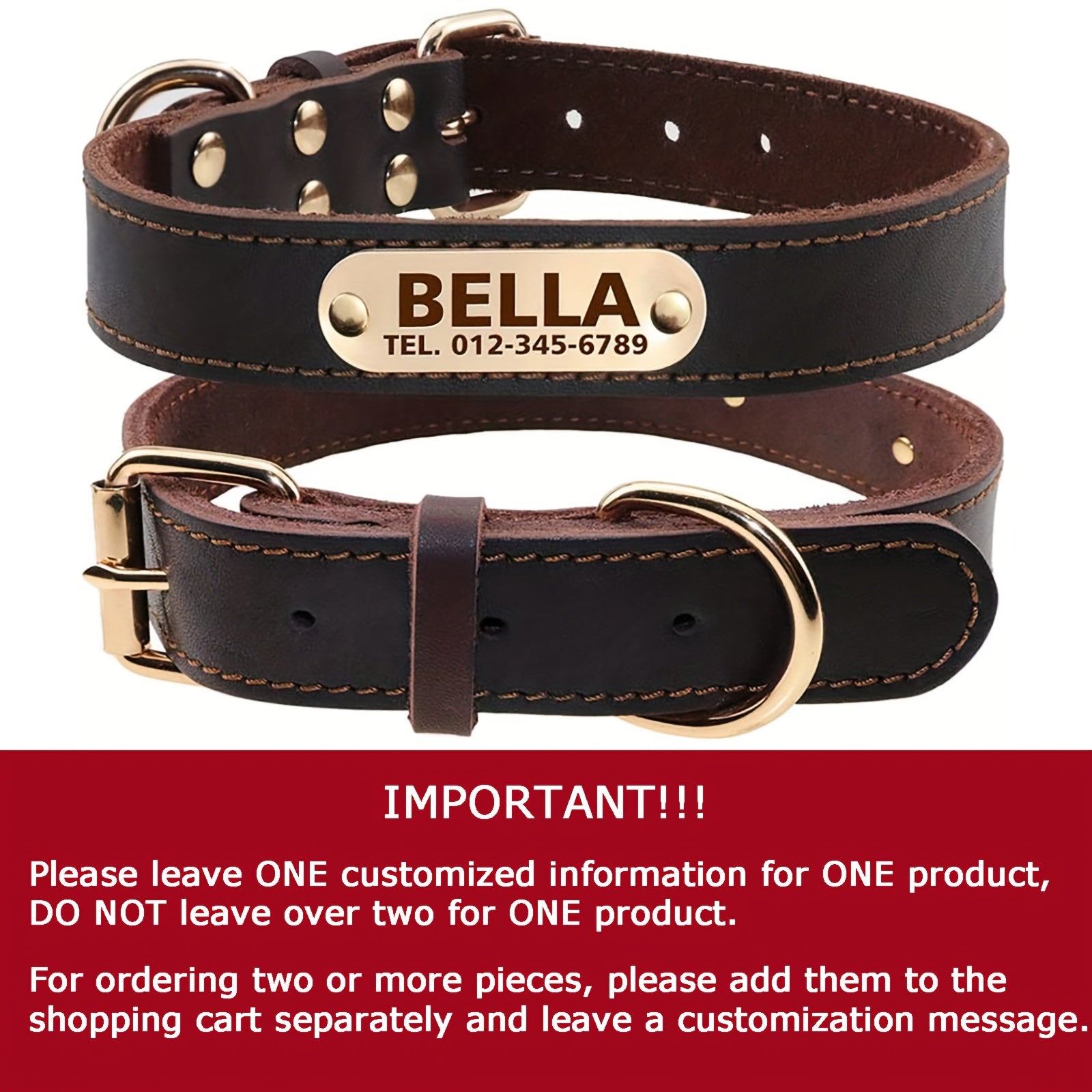 Premium Leather Dog Lead & Collar Set – Durable, Comfortable and Stylish for Daily Walks