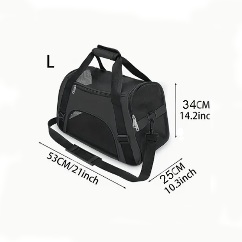 Breathable Mesh Pet Carrier Backpack for Small & Medium Pets with Adjustable Shoulder Strap