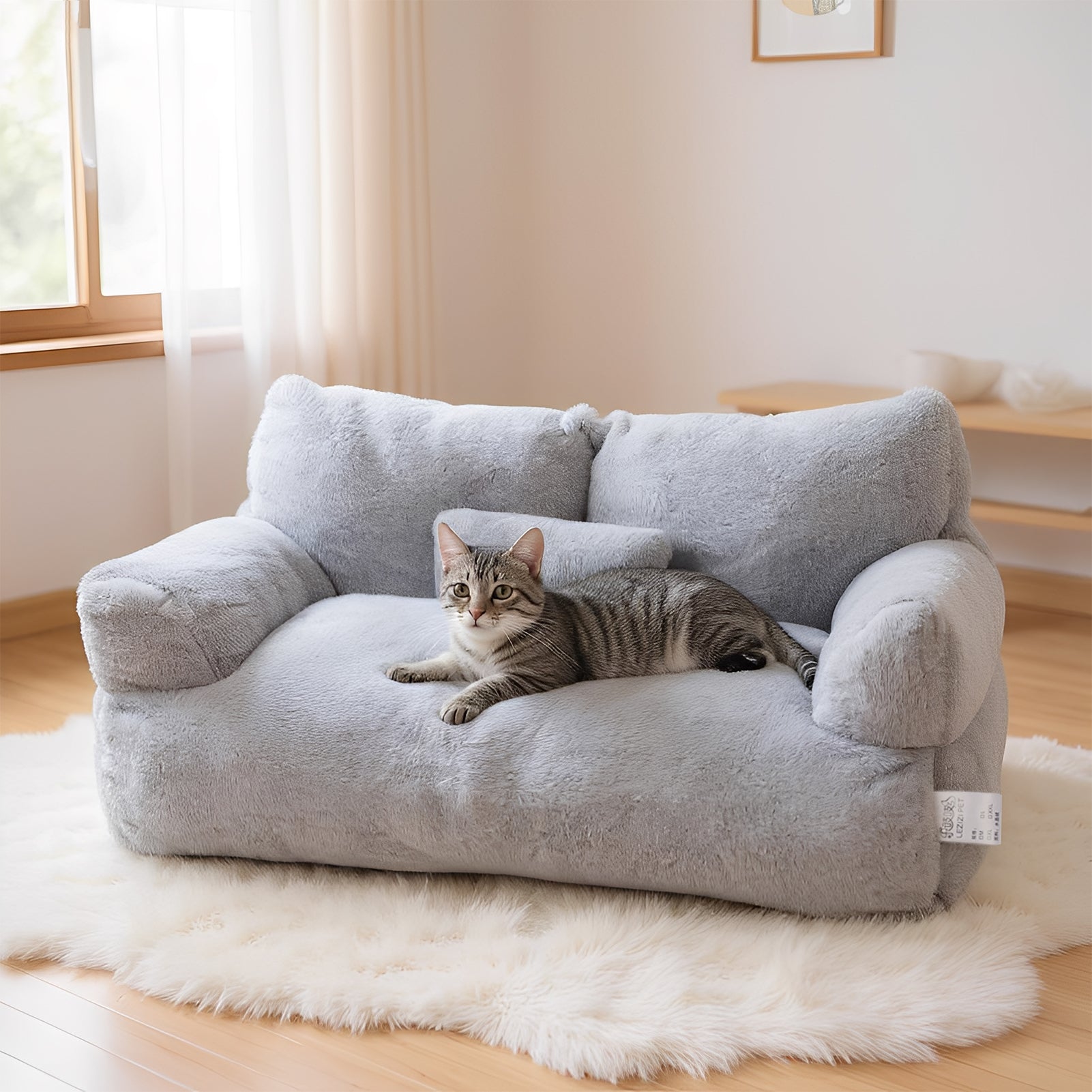 Luxury Cat Sofa Bed – Comfortable Indoor Cat Bed with Non-Slip Base