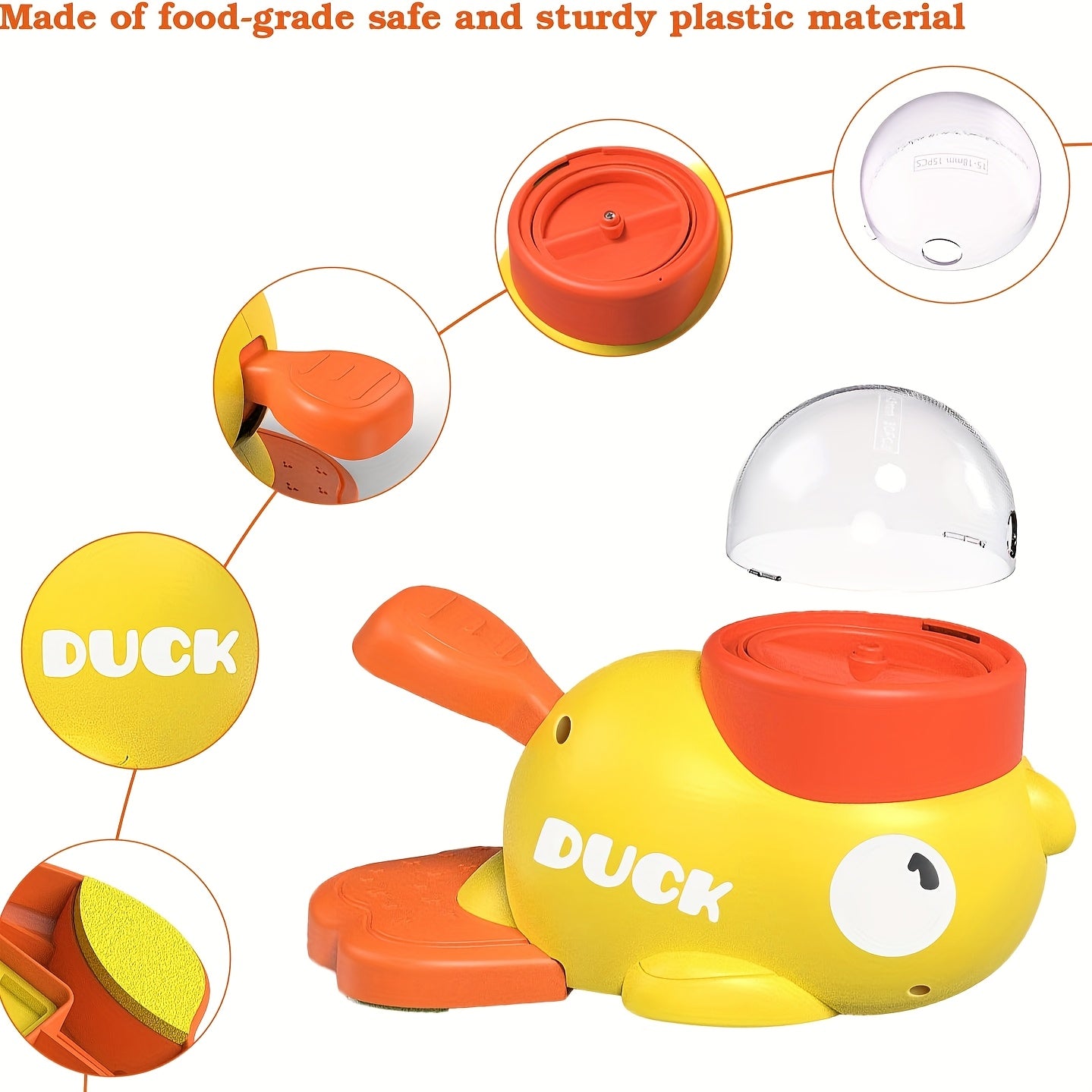 Interactive Duck Treat Dispenser Dog Toy – Slow Feeder Puzzle Toy