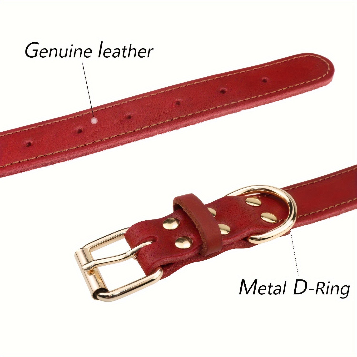 Premium Leather Dog Lead & Collar Set – Durable, Comfortable and Stylish for Daily Walks