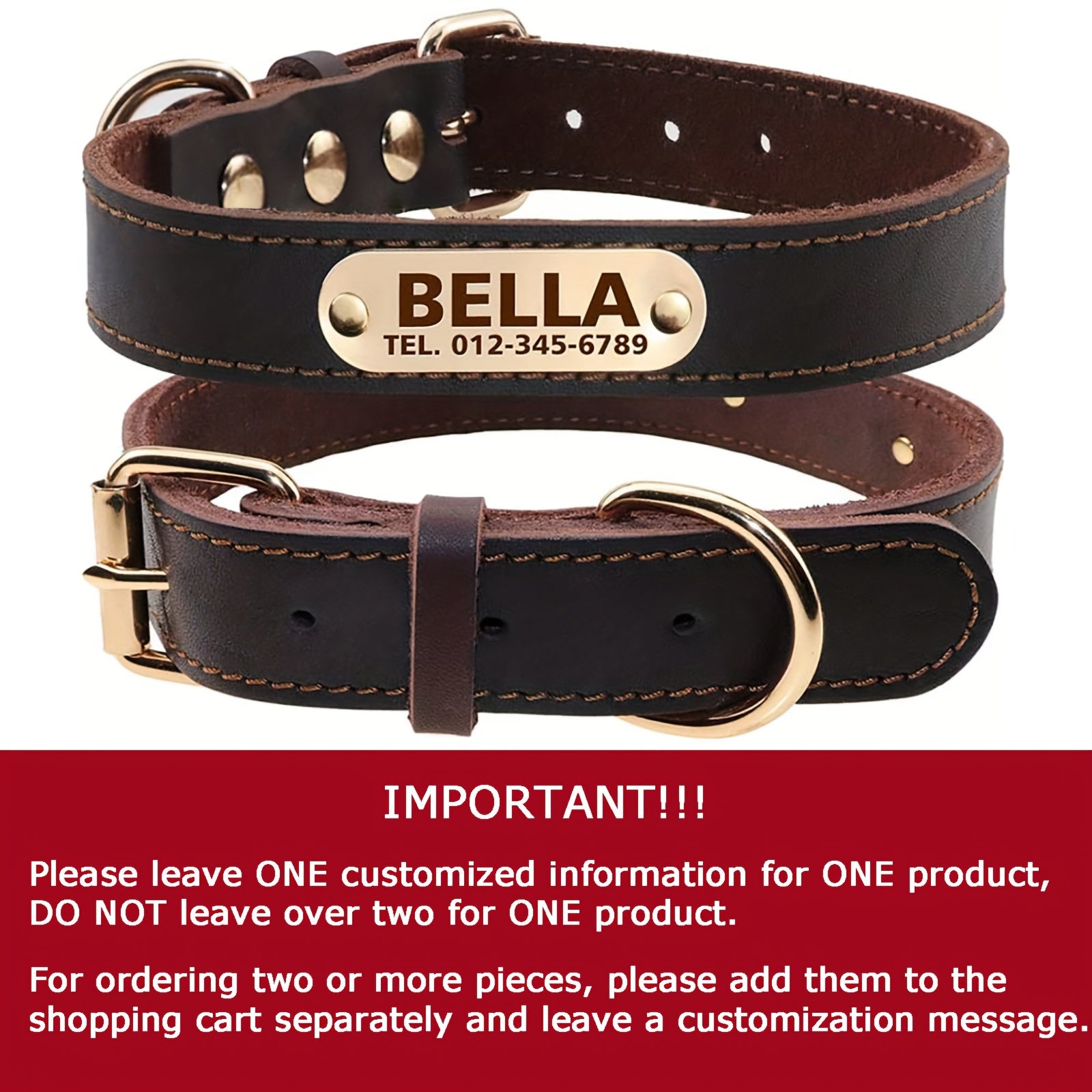 Premium Leather Dog Lead & Collar Set – Durable, Comfortable and Stylish for Daily Walks