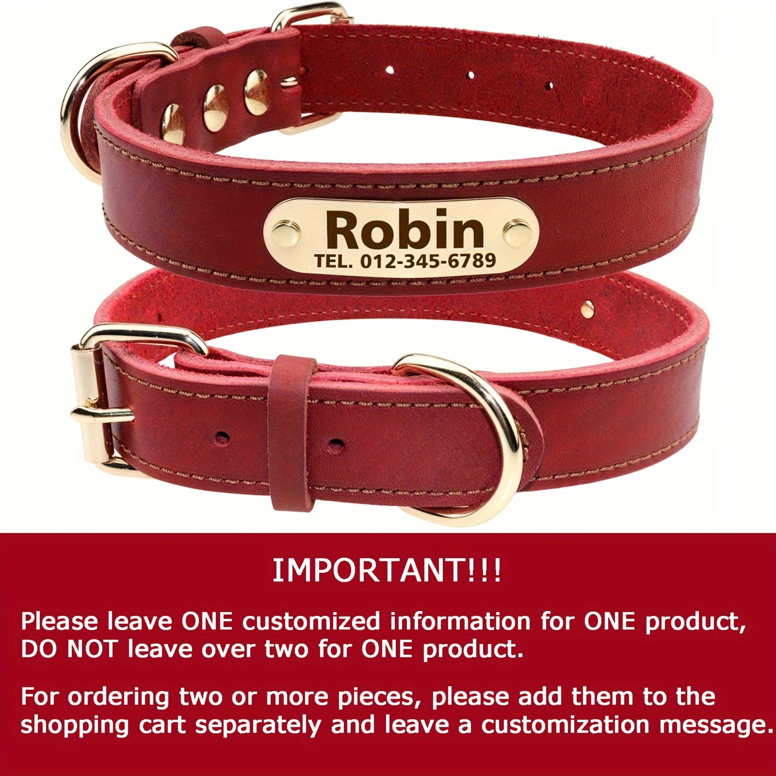 Premium Leather Dog Lead & Collar Set – Durable, Comfortable and Stylish for Daily Walks