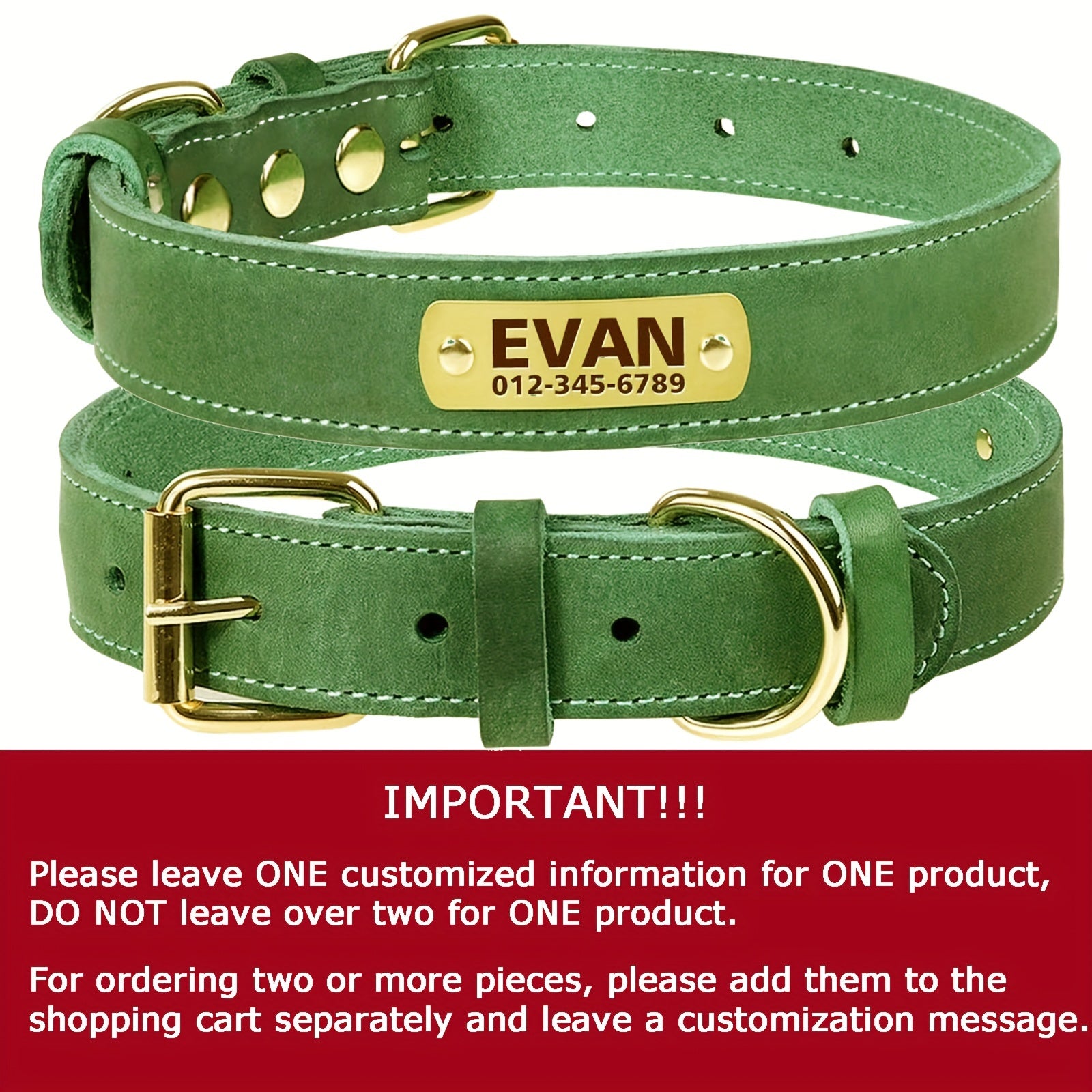 Premium Leather Dog Lead & Collar Set – Durable, Comfortable and Stylish for Daily Walks