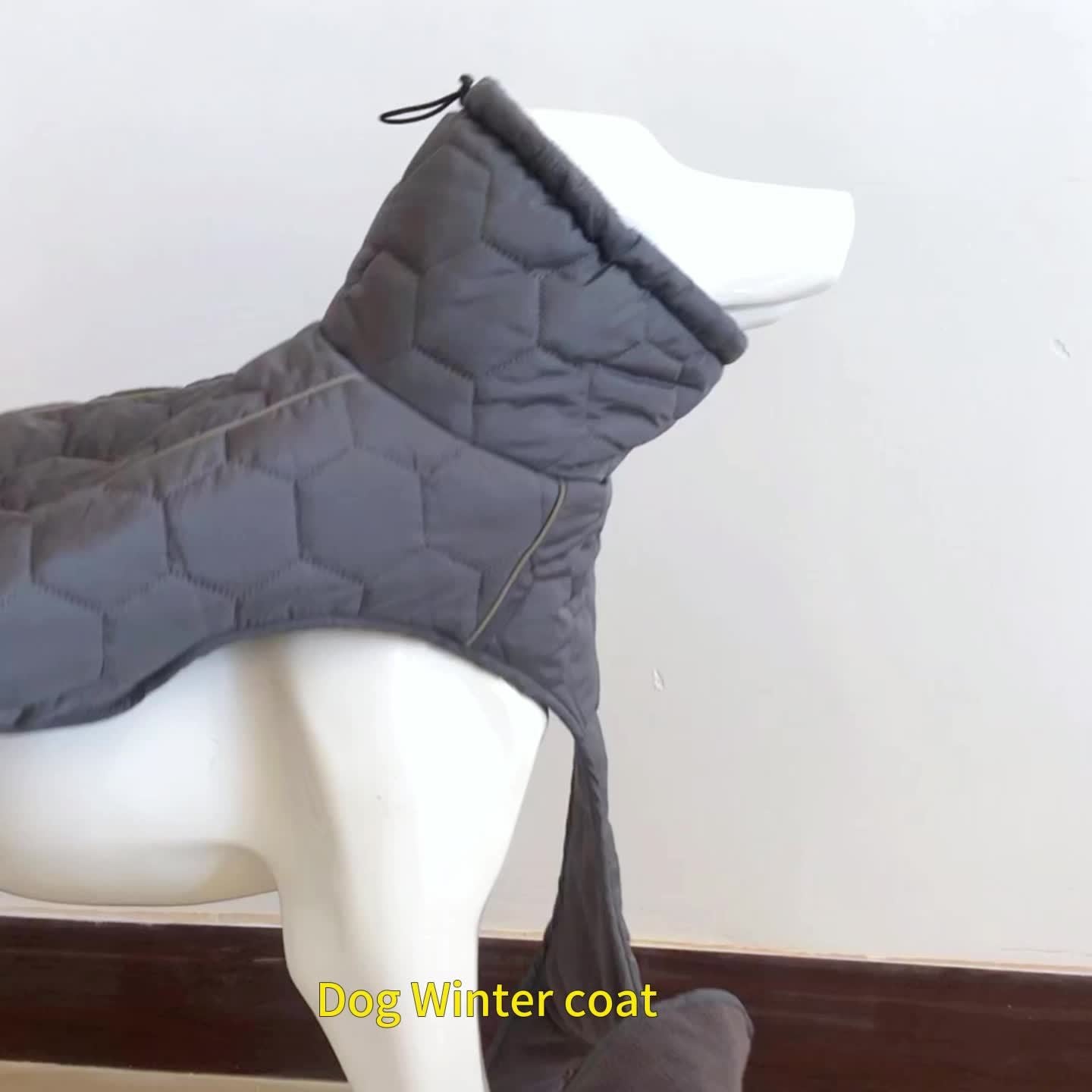 Premium Quilted Dog Coat – Warm, Lightweight & Adjustable Winter Jacket for Medium & Large Dogs