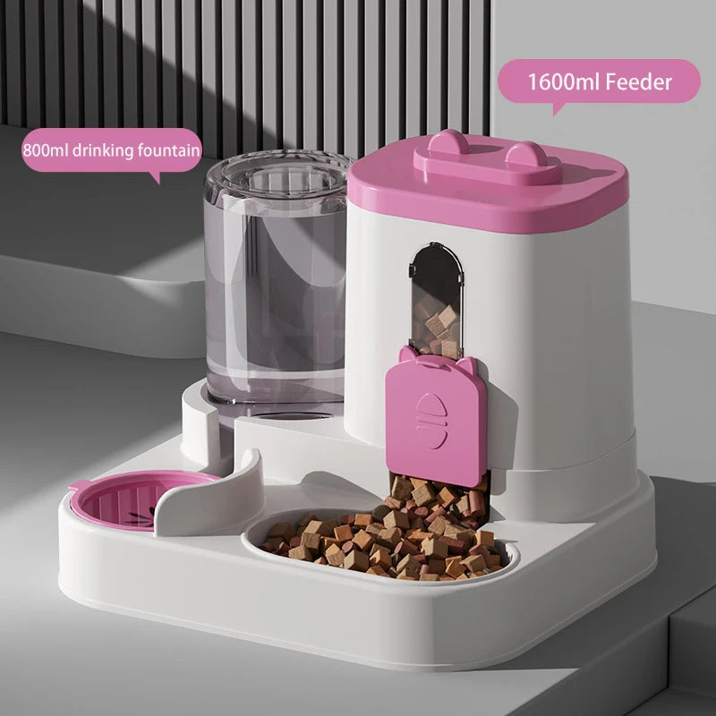 AquaFeed™ 2-in-1 Automatic Pet Feeder & Water Dispenser