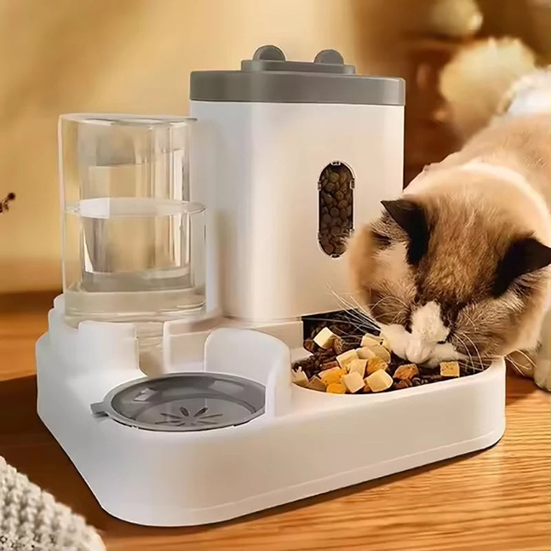 AquaFeed™ 2-in-1 Automatic Pet Feeder & Water Dispenser