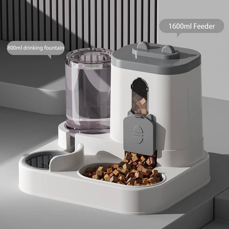 AquaFeed™ 2-in-1 Automatic Pet Feeder & Water Dispenser