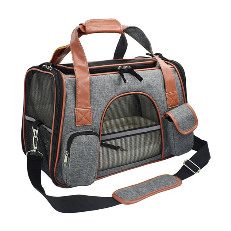 Dog and Cat Carrier Backpack Travel Car Seat Breathable Portable Airline Approved Design