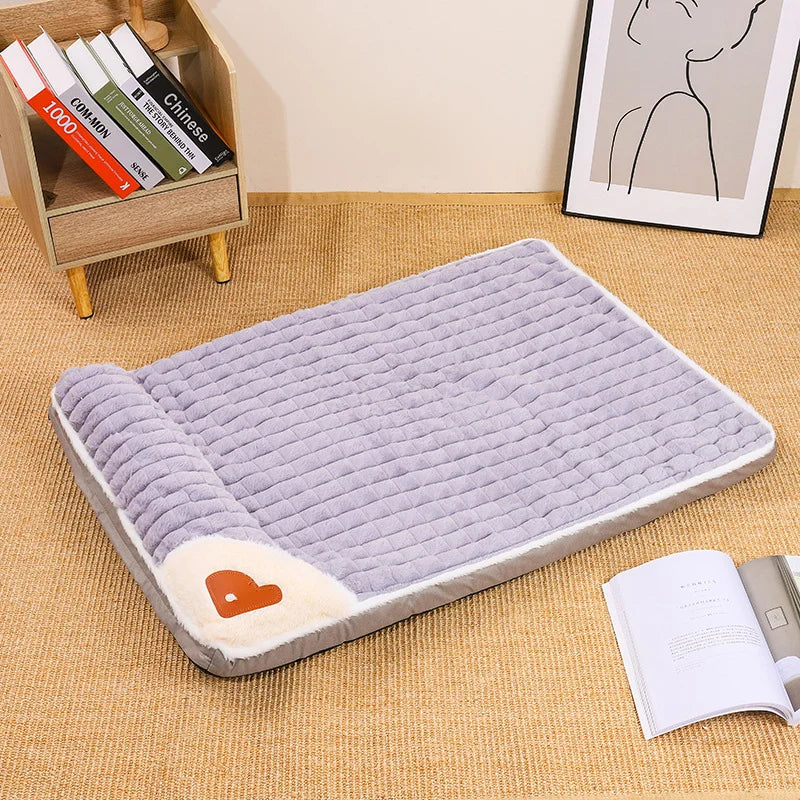 Luxury Plush Dog Bed Mat | Washable All Season Dog Sleeping Mat UK