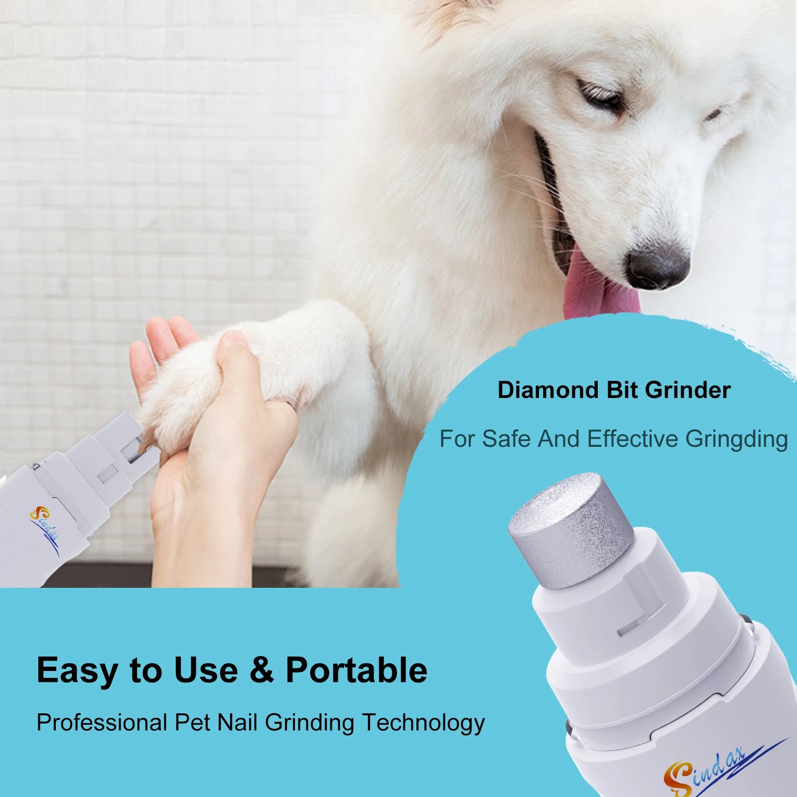 Dog Nail Grinder UK | Quiet USB Rechargeable Pet Nail Trimmer