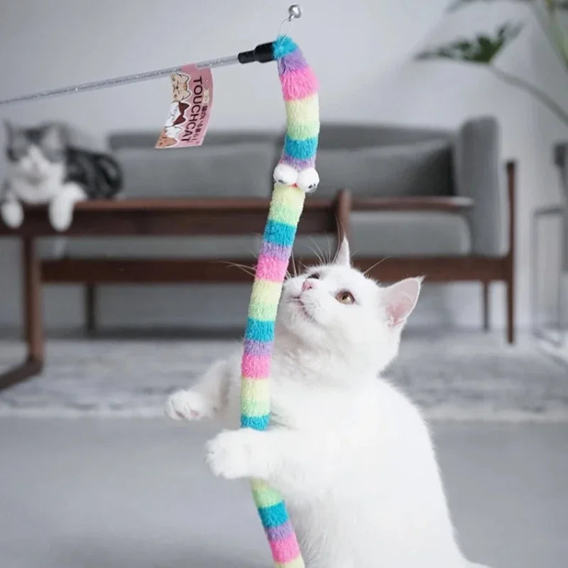 Interactive Caterpillar Cat Teaser Wand | Bark&Whiskers