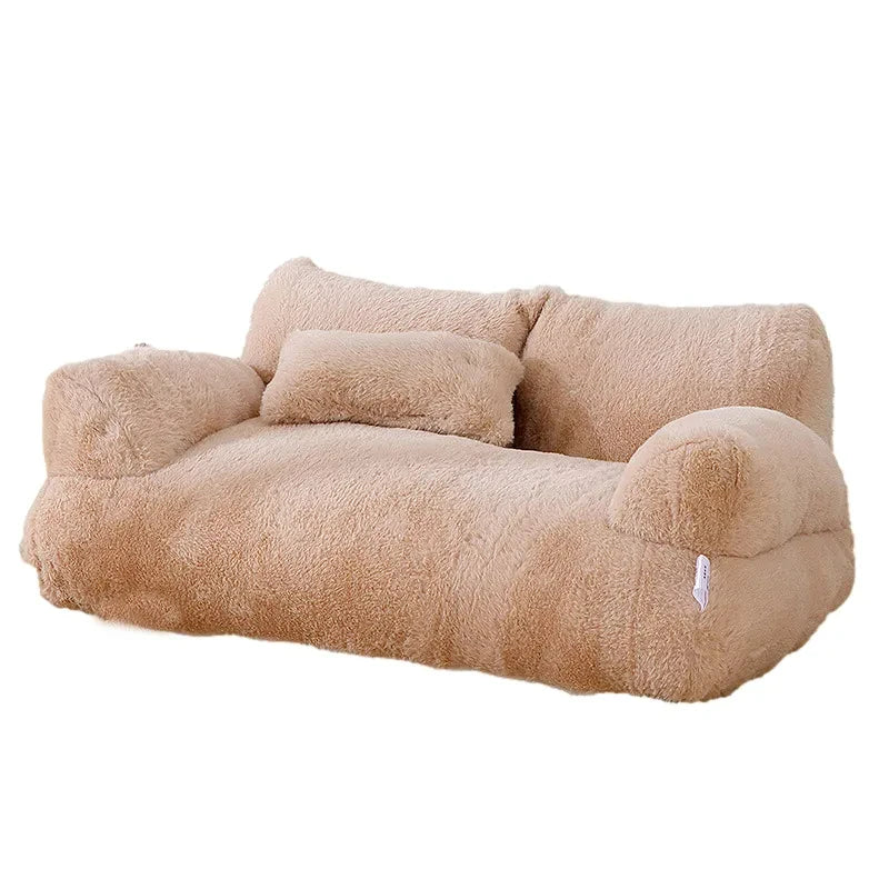 Luxury Plush Pet Sofa Bed for Cats & Dogs | Soft Warm Pet Couch