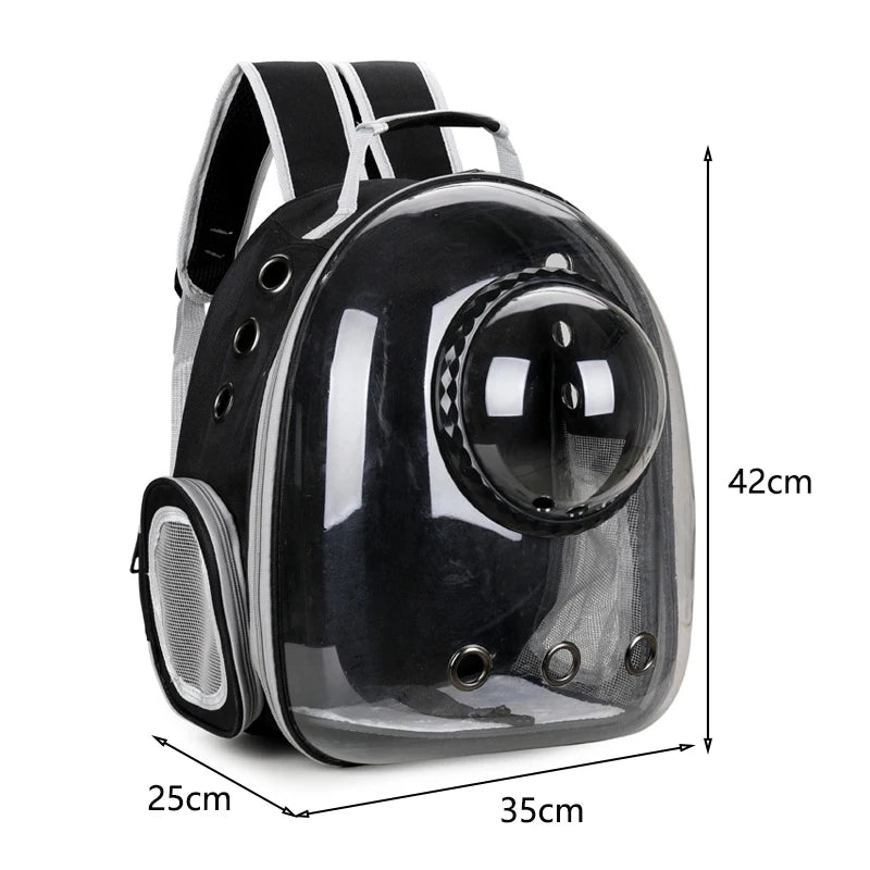 Transparent Pet Backpack,Space Capsule Carrier for Cats & Small Dogs