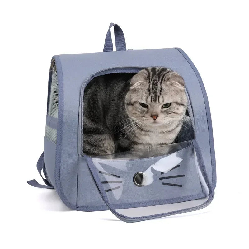 Breathable Pet Backpack  | Lightweight Cat & Small Dog Carrier Bag