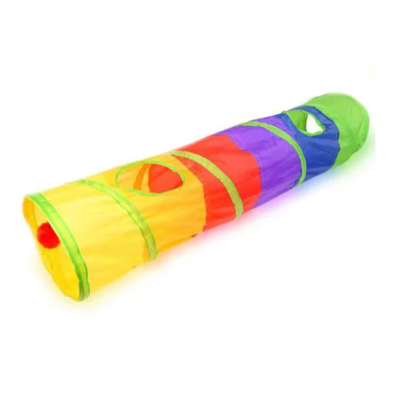 Collapsible Cat Tunnel Toy Interactive Play Tube for Cats and Puppies Indoor Outdoor