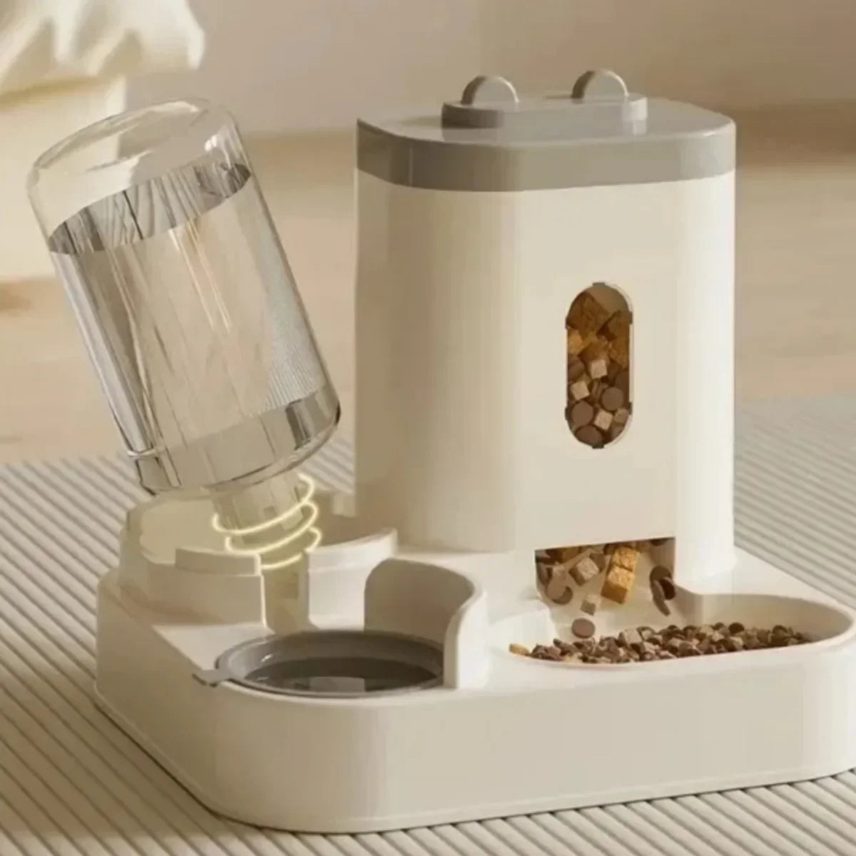 Automatic Pet Feeder with Water Dispenser | Gravity Cat & Dog Food Bow