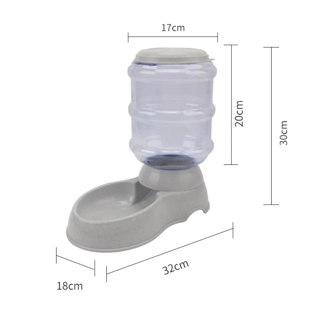 3.5L Automatic Pet Water Dispenser – Gravity Water Bowl for Dogs & Cats