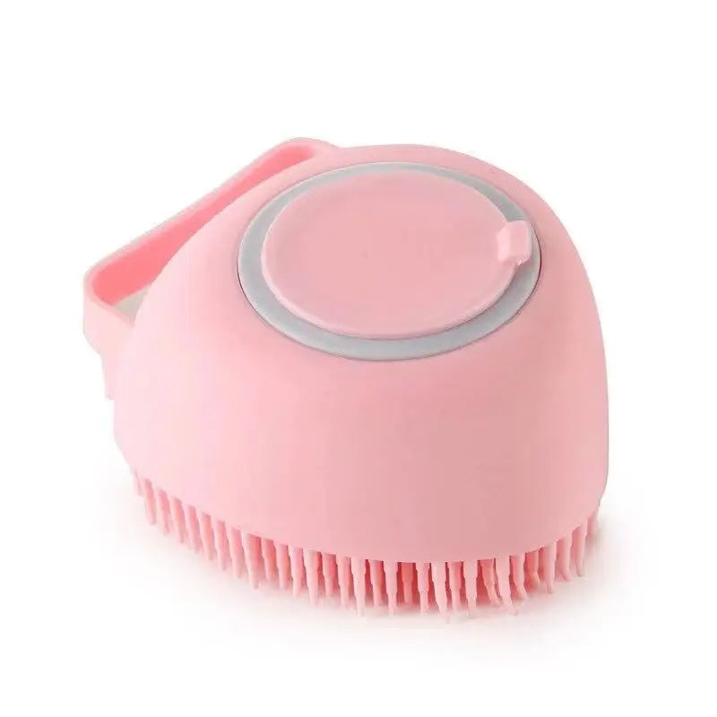 Dog Cat Bath Massage Glove Soft Silicone Grooming Brush for Cleaning Shedding Hair